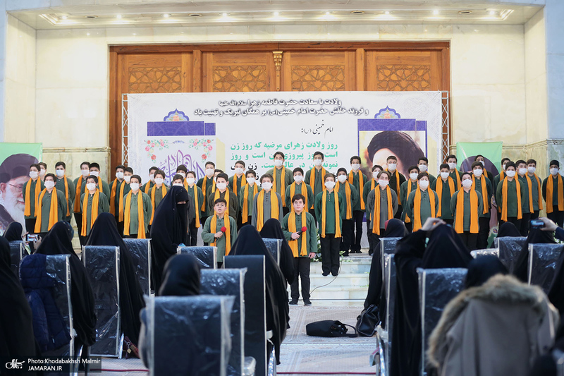 مراسم سالروز میلاد حضرت زهرا(س) و امام خمینی(ره) در حرم مطهر بنیانگذار جمهوری اسلامی ایران