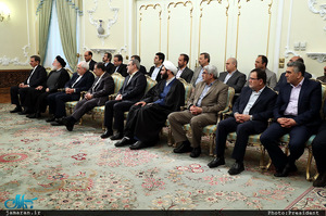 دیدار نوروزی حسن روحانی با جمعی از کارگزاران نظام و مدیران دستگاه ها