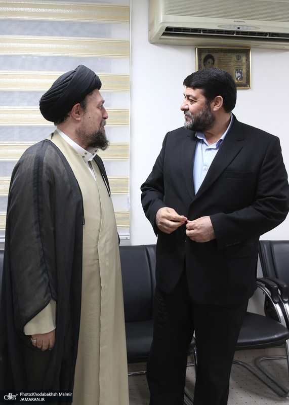 دیداری رئیس امداد و نجات حزب الله لبنان با سید حسن خمینی