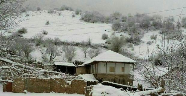 برف پائیزی مناطق کوهستانی شرق مازندران را هم سفید پوش کرد