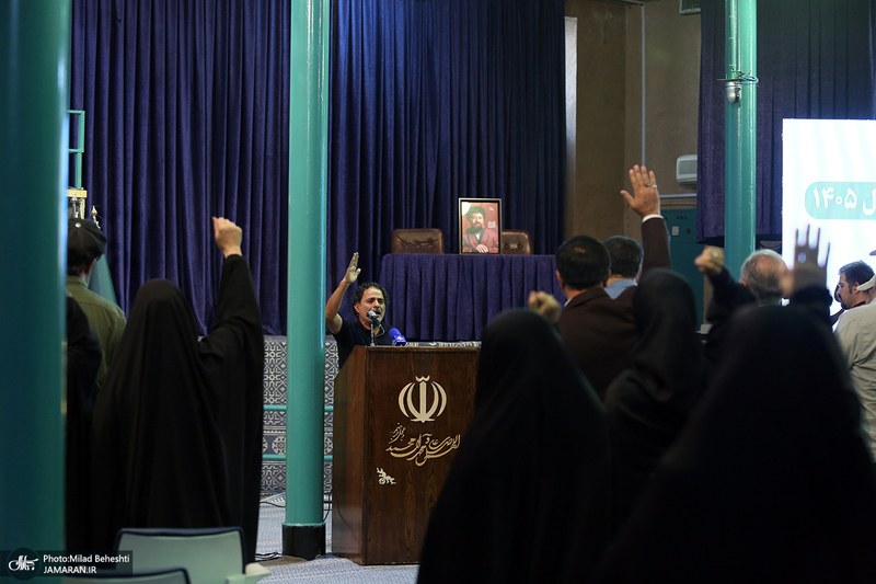 مراسم بزرگداشت هفته هنری بسیج در حسینیه جماران