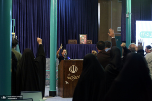 مراسم بزرگداشت هفته هنری بسیج در حسینیه جماران