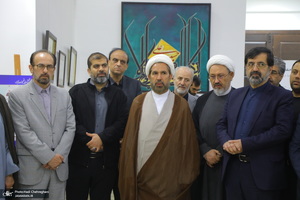 مراسم افتتاح دهمین نمایشگاه قرآن و عترت استان قم در مجتمع فرهنگی یادگار امام‎