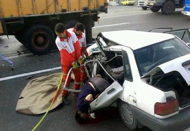 تصادف بوکان یک کشته و دو زخمی برجای گذاشت