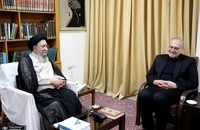 دیدار افشین علا با آیت الله نورمفیدی