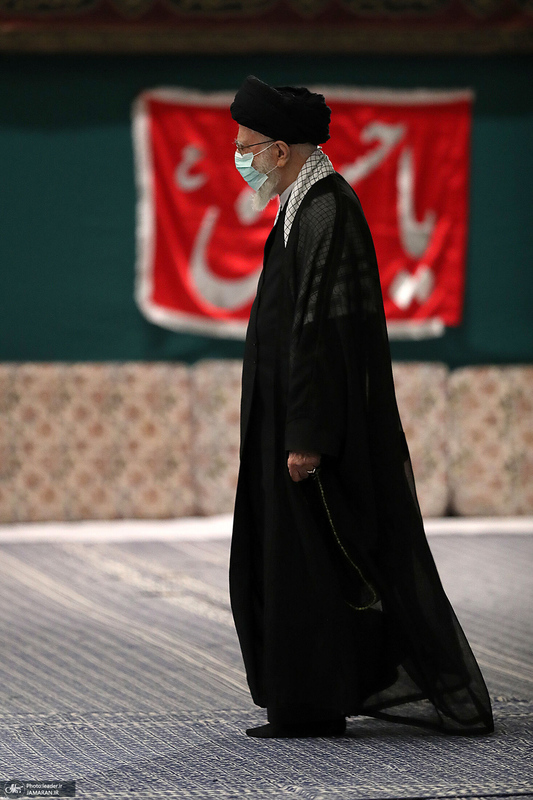 مراسم عزاداری شب تاسوعای حسینی (ع) در حسینیه امام خمینی