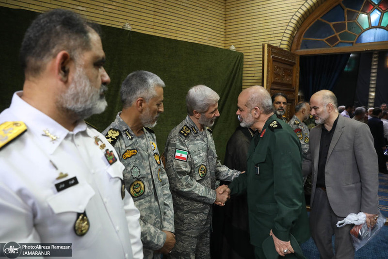 مراسم تکریم ۵۷ شهید گلگون کفن ارتش جمهوری اسلامی ایران