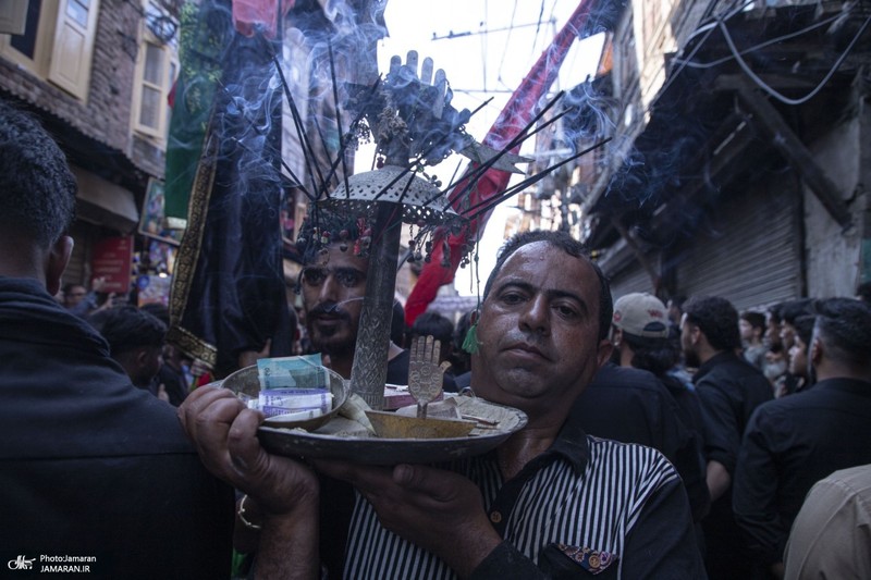 دسته عزاداری سنتی در کشمیر ھند