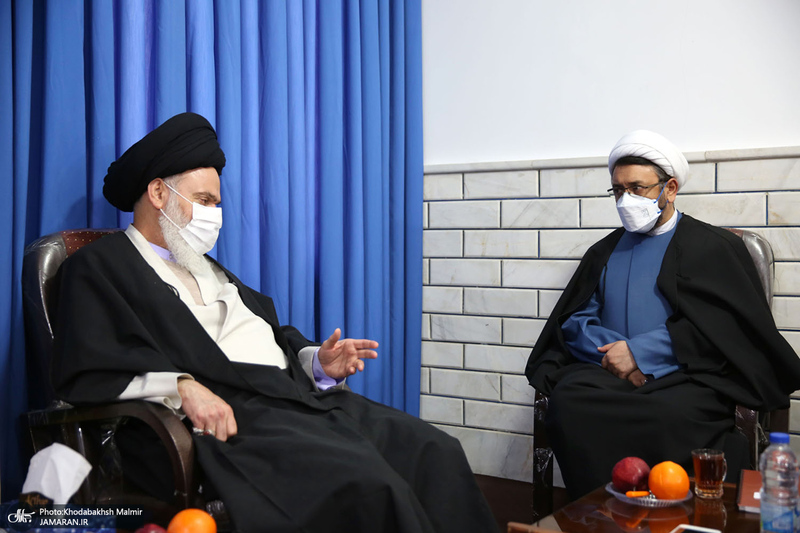 دیدار سرپرست موسسه تنظیم و نشر آثار امام خمینی(ره) با آیت الله حسینی بوشهری