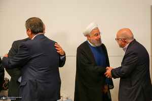 دیدار نوروزی سیاسیون با حسن روحانی