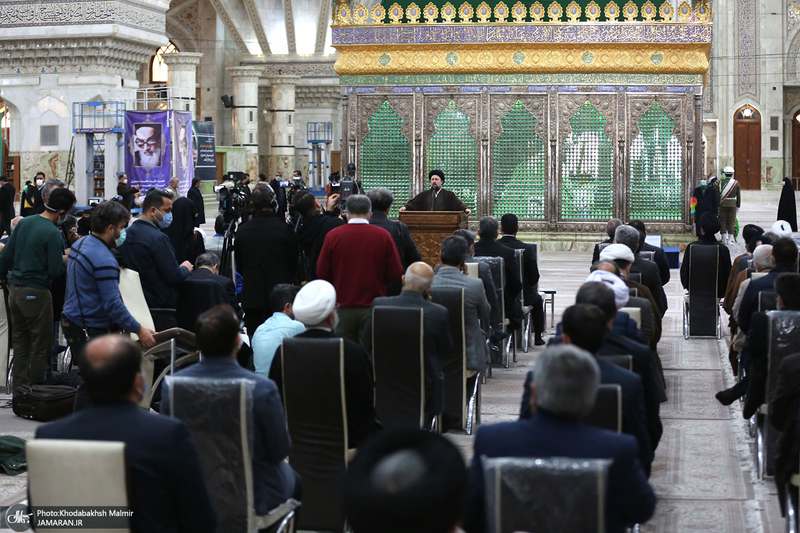 تجدید میثاق رئیس مجلس شورای اسلامی و نمایندگان با آرمان های حضرت امام (س)