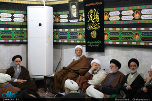 مراسم عزاداری شهات حضرت زهرا(س) در بیت آیت الله العظمی صانعی