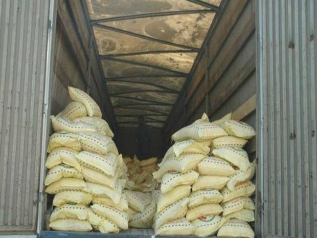 46 تن برنج قاچاق در جهرم کشف شد