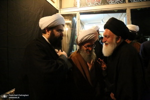 عزاداری در بیوت مراجع عظام تقلید و علما در سالروز شهادت حضرت فاطمه(س)