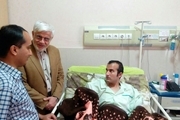 عیادت رئیس فراکسیون امید از مجروحین حادثه تروریستی تهران