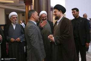 دیدار رئیس و کارکنان موسسه‎ تنظیم و نشر آثار امام خمینی با سید حسن خمینی