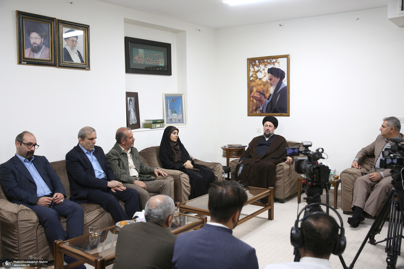 دیدار وزیر راه و شهر سازی با سید حسن خمینی
