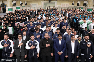 دیدار قهرمانان و مدال‌آوران ورزشی و المپیادهای علمی جهانی با رهبر معظم انقلاب