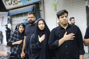 دسته عزاداری روز شهادت امام جعفر صادق (ع) با حضور آیت الله العظمی وحید خراسانی